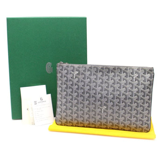 GOYARD グレー スペシャル カラー ゴヤディン キャンバス セナ MM クラッチ EP50650GO 111123091
