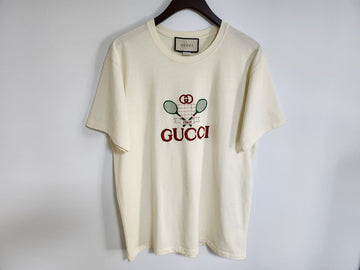 Gucci M Ivory Tennis Embroidered T-shirt 548334 XJBLE 111201240