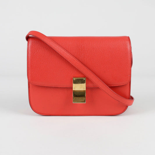 CELINE 164173 クラシック ボックス ミディアム ショルダーバッグ 111325789