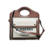 Burberry Two-Tone Canvas Leather Horseberry Mini Pocket Tote Crossbody Bag 8039361 112434910 [P]