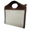 Burberry Two-Tone Canvas Leather Horseberry Mini Pocket Tote Crossbody Bag 8039361 112434910 [P]