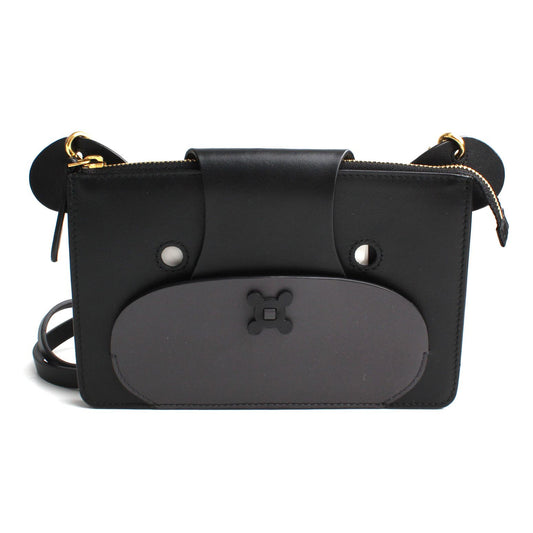ANYA HINDMARCH アンヤ・ヒンドマッチ ブラック ベア フェイス クロスバッグ 112554048