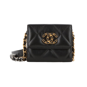 CHANEL AP1787 フラップ 19 チェーン コイン 財布 クロスボディ バッグ 33424-1 112576347