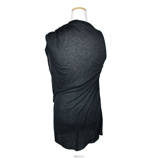 HELMUT LANG ヘルムート・ラング ティールグリーン アシンメトリック トップス 66, 77 112705056