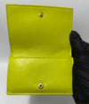 Bottega Veneta Intrecciato Coin Card Holder (Lime) 112714480 [P]