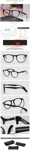 RAG & BONE RNB7003 807 Brille Schwarz Rund 65872889 [P]