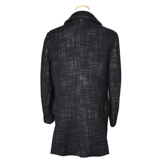 BURBERRY ブラックツイードハーフコート 44, 55 112725670