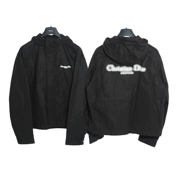 DIOR Logo Kapuzenjacke Windbreaker Schwarz 493C424B6281 C980 112872202