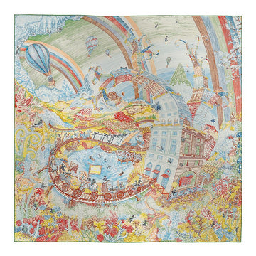 Hermes Les Folies du Faubourg 90 Scarf H004147S 08 151806269