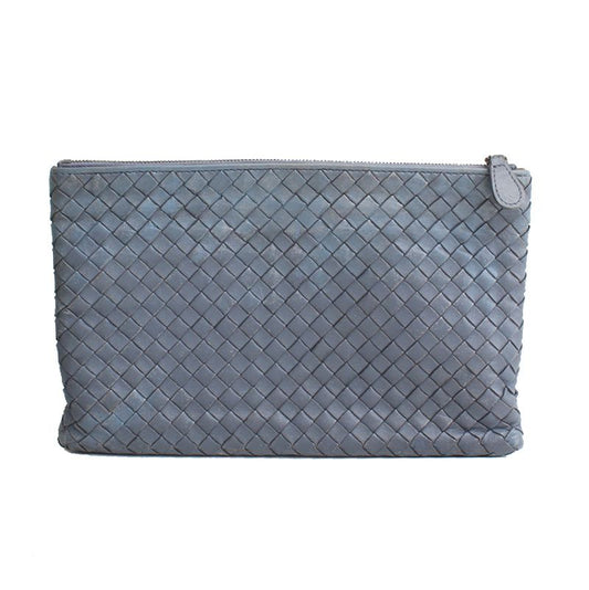 BOTTEGA VENETA ボッテガ・ヴェネタブルーグレーウィービングクラッチバッグ 113049889