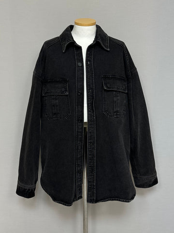 JUUN.J ブラックデニムトリカーシャツ 105110 60295501