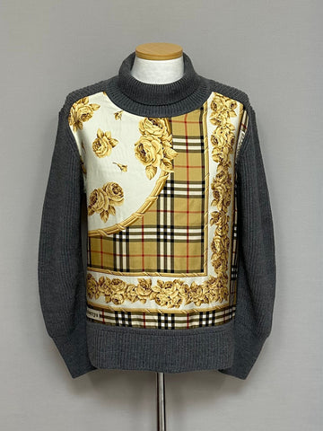 BURBERRY ウールアーカイブスカーフパネルタートルネック (66) 114025267