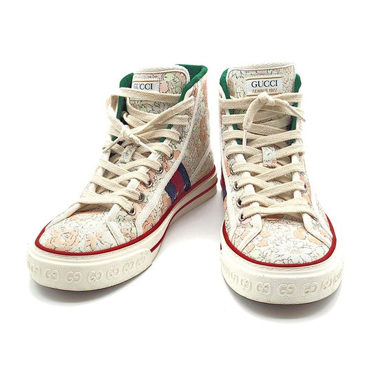 Gucci Floral 1977 Tennis High-Top Sneakers 114074515