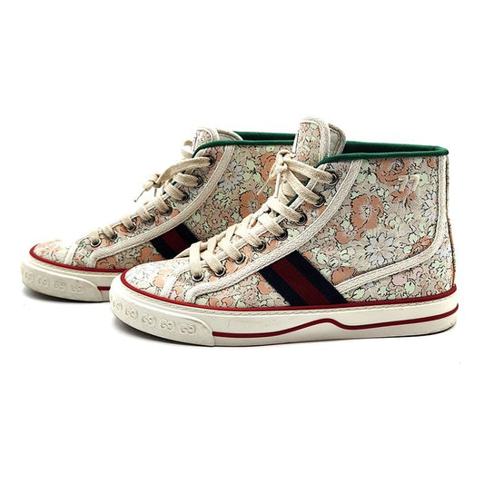 Gucci Floral 1977 Tennis High-Top Sneakers 114074515