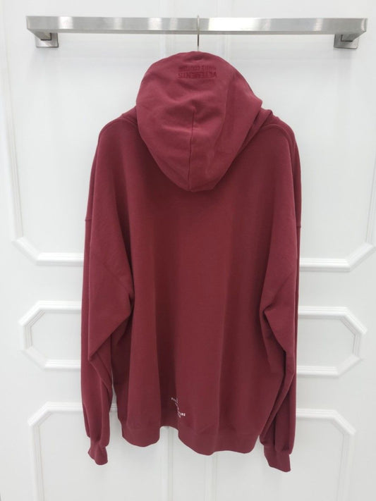 VETEMENTS アトリエバーガンディプリンティングフーディL 114174916