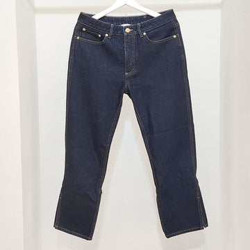 Burberry Gold Decoration Cropped Denim Pants 114247786