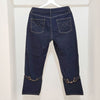 Burberry Gold Decoration Cropped Denim Pants 114247786 [P]