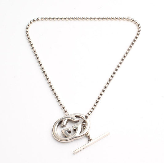 Gucci Logo 925 Silver Necklace 114253914
