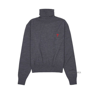 AMI FKS411 KN0025 055 FW24 Frauen Klein Herz Logo Strick 114333002