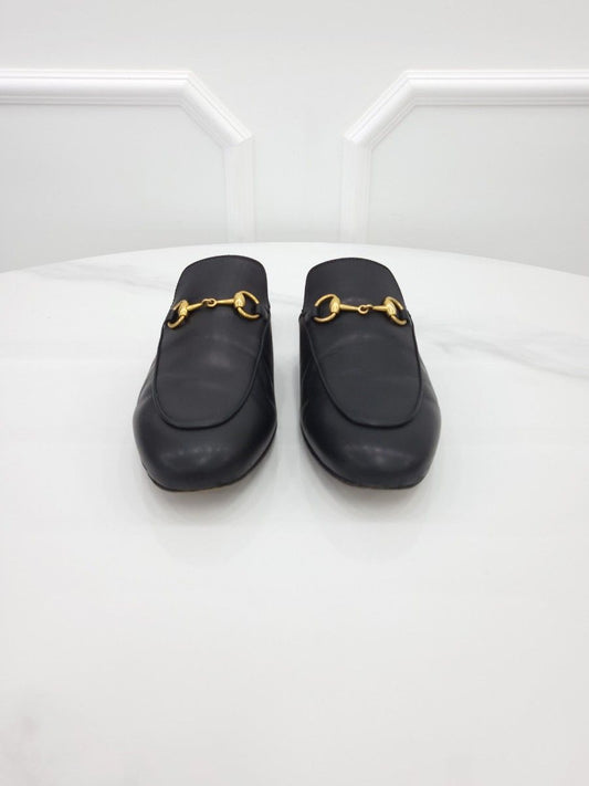 GUCCI Pferdebiß Leder Pantoletten 37 (235) 114363145