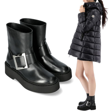 Roger Vivier Vibe Rangers Biker Ankle Boots RVW74038980 TTQ B999 102142393