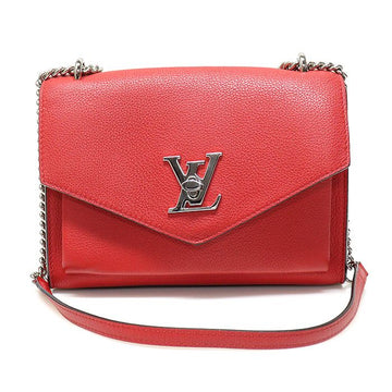 Louis Vuitton M51419 Red Calfskin Mylockme BB Chain Shoulder Bag 114392635