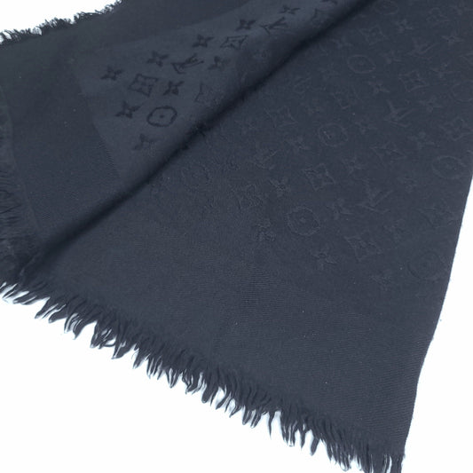 Louis Vuitton Black Monogram Shawl and Scarf M71329 114393990