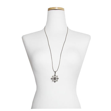Other Brand 925 Silver Pendant Leather Cord Necklace 114395374