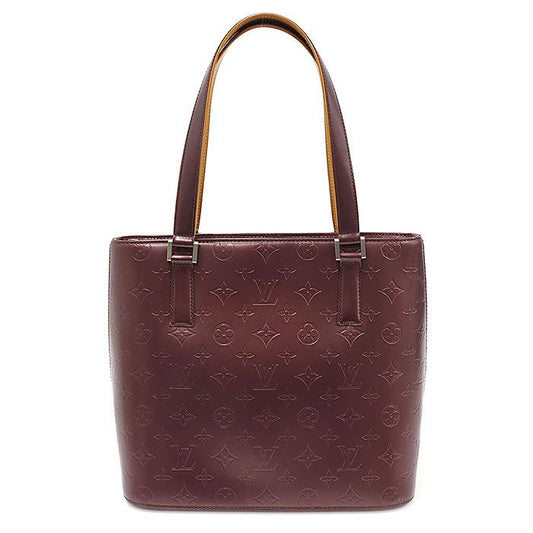 LOUIS VUITTON M55116 パープル モノグラム マット STOCKTON ストックトン トート ショルダーバッグ 114397458
