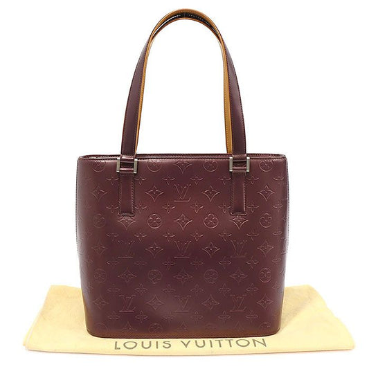 LOUIS VUITTON M55116 パープル モノグラム マット STOCKTON ストックトン トート ショルダーバッグ 114397458