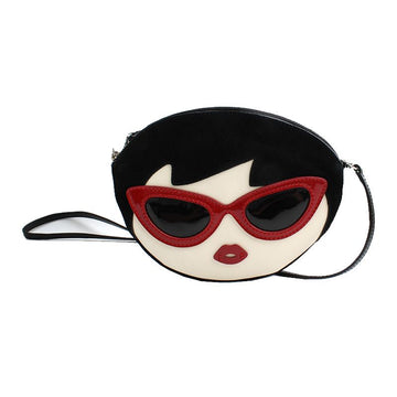Lulu Guinness Lady in Red Handmade Crossbody and Clutch Bag 114402317