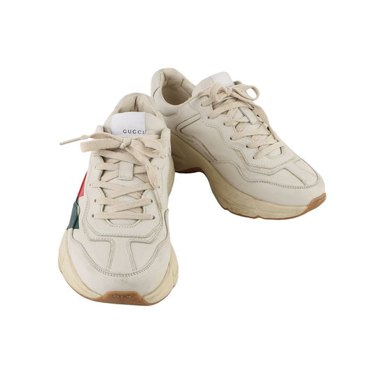 Gucci 523535 Striped Rhyton Sneakers Size 5 / 33502K 114514346