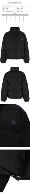 Maison Kitsune 24SS Fox Head Patch Crop Padding Jacket Black LW02207WQ4016 P199 114555594 [P]
