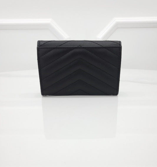 Saint Laurent Monogram Envelope Wallet with Gold Hardware 114579308