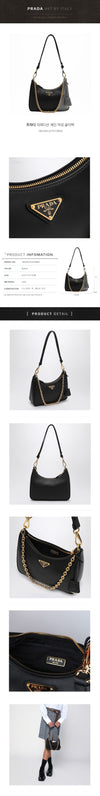 Prada Reedition Chain Women's Shoulder Bag 1BC204 2CYS F0002 114626132 [P]