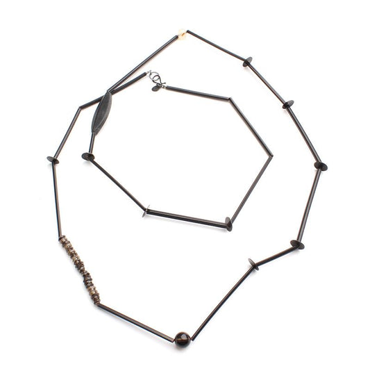 Other Brand 925 Silver Smoky Quartz Necklace 114629532