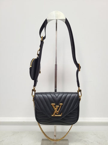 Louis Vuitton Black New Wave Multi Pochette Crossbody 114728420