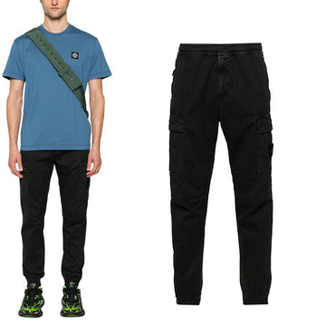 Stone Island 24FW Logo Patch Jogger Pants Black (8115313L1 A0129) 114840674