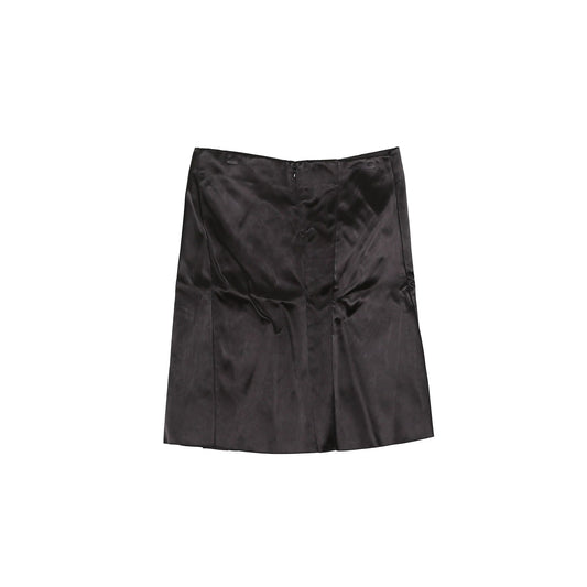CELINE 38サイズ 2 2H91 ブラック キュプロ スカート 50549056