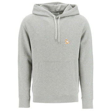 Maison Kitsune Patch Hoodie Grey Melange 114886066 [P]
