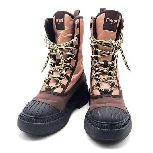 Fendi Baguette Domino Biker Combat Boots 114887834