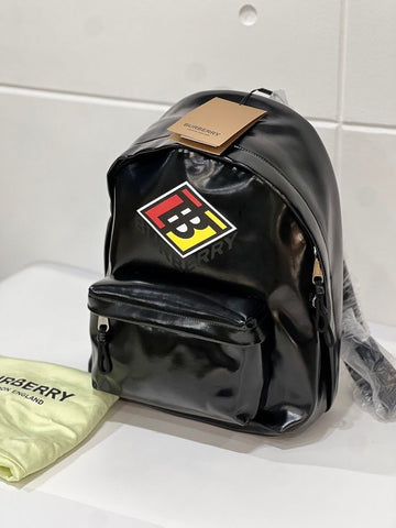 Burberry TB Monogram Leather Backpack Unisex 114945075