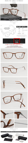 other Titanium Eyeglass Frames LINEA T 12 09Q Luxury Ultra-Light Brown 114945534 [P]