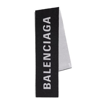 BALENCIAGA ウールジャカードロゴマフラー 512732 420B0 1077 114971891