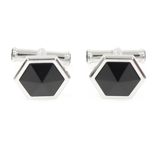 Montblanc Steel Onyx Sartorial Cuff Links 118599 114979226