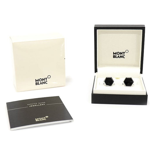 Montblanc Steel Onyx Sartorial Cuff Links 118599 114979226