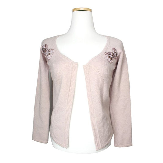 BLUMARINE Cashmere Blend Lavender Cardigan 44 114994318