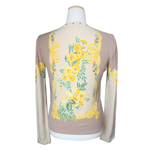 BLUMARINE Lace Appliqué Cardigan 44 115000052