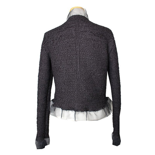 OTHER BRAND Frill Cardigan in Charcoal Grau 44, 55 115016232