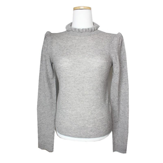 FRAME Gray Cashmere Knit Top 44 115024695